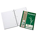 SKILCRAFT® Wirebound Notebooks, 10 1/2" x 8", 1 Subject, College Ruled, 70 Sheets, Green, Pack Of 3 (AbilityOne 7530-01-600-2019)