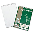 SKILCRAFT® Wirebound Steno Notebooks, 6" x 9", Gregg Ruled, 80 Sheets, Green, Pack Of 6 (AbilityOne 7530-01-600-2030) 1 thumbnail image