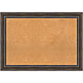 Amanti Art Cork Bulletin Board, 41" x 29", Natural, Rustic Pine Brown Wood Frame 1 thumbnail image