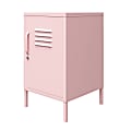 Ameriwood™ Home Cache Metal Locker End Table, 27-1/8"H x 15"W x 15-3/4"D, Pink