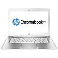 HP Chromebook 14 Laptop Computer With 14" Screen & Intel® Celeron® 2955U Processor, White, J2L41UA
