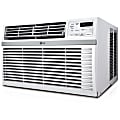 LG Window-Mounted Air Conditioner With Remote Control, 17 3/4"H x 28 1/8"W x 26"D, White 1 thumbnail image