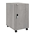 Bush Business Furniture Assure Mobile File Cabinet with Drawer, Door, and Keypad Lock, Platinum Gray, Standard Delivery 1 thumbnail image