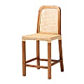 bali & pari Caspia Counter Stool, Natural Brown/Walnut Brown 1 thumbnail image