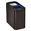 simplehuman Rectangular Steel Open Recycler, 5.2 Gallons, Dark Bronze 1 thumbnail image