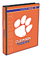 Markings by C.R. Gibson® 3-Ring Binder, 1" Round Rings, Clemson Tigers