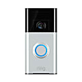 Ring Video Doorbell, Satin Nickel