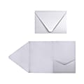 LUX Pocket Invitations, A7, 5" x 7", Silver Metallic, Pack Of 70 1 thumbnail image