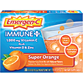 Emergen-C Immune+ Super Powder Drink Mix For Immune Support, 0.32 Oz, Super Orange, Box Of 30 Packs