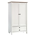 Sauder® Cottage Road Storage Armoire, 1 Adjustable And 1 Fixed Shelf, Soft White