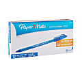 Paper Mate® Comfortmate™ Ultra Ballpoint Stick Pens, Medium Point, 1.0 mm, Blue Barrel, Blue Ink, Pack Of 12