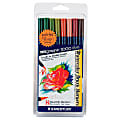Staedtler® Mars® Graphic 3000 Duo Watercolor Brush Markers, Assorted Earth Tones, Pack Of 8 1 thumbnail image