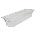 Cambro 1/2 Size Camwear Food Pan, 4" x 10" x 20 7/8", Clear