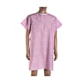 DMI® Convalescent Hospital Gown With Back Ties, Adult, Pink Floral 1 thumbnail image