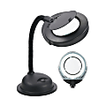 Realspace® Magnifier Task Lamp, 17 1/2"H, Black