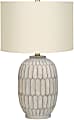 Monarch Specialties Freemann Table Lamp, 24”H, Ivory/Cream