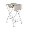 Honey Can Do Single Bounce Back Hamper, 33” x 20-1/2”, White/Natural 1 thumbnail image
