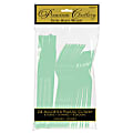 Amscan Premium Plastic Assorted Cutlery Packs, Cool Mint, 24 Pieces Per Pack, Set Of 5 Packs 1 thumbnail image