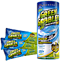 Green Gobbler Drain Opening Pacs, Unscented, 8.25 Oz Packet, 3 Packets Per Canister, Case Of 3 Canisters