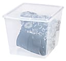 Office Depot® Brand Plastic Storage Box, 34 Quarts, Clear