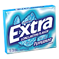 Extra® Sugar-Free Peppermint Gum, 0.095 Oz