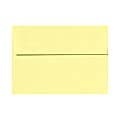 LUX Invitation Envelopes, A7, Peel & Stick Closure, Lemonade Yellow, Pack Of 250