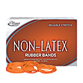 Alliance Rubber Non-Latex Rubber Bands, #54 Assorted Sizes, Orange, 1 Lb. Box