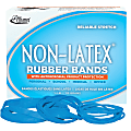 Alliance® Rubber Bands With Antimicrobial Protection, Assorted Sizes, Cyan Blue 1 thumbnail image
