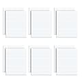 TOPS® Second Nature® 100% Recycled Glue-Top Writing Pads, 8 1/2" x 11", Wide Ruled, 50 Sheets, White, Pack Of 12 Pads