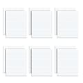 TOPS® Second Nature® 100% Recycled Glue-Top Writing Pads, 8 1/2" x 11", Wide Ruled, 50 Sheets, White, Pack Of 12 Pads 1 thumbnail image