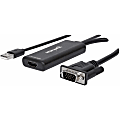 Manhattan VGA And USB To HDMI Converter - 1 x HD-15 VGA - Male, 1 x USB Type A - Male - 1 x HDMI Digital Audio/Video - Female - 1920 x 1080 Supported 1 thumbnail image