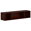 HON Mod Wall Mounted Storage | Open | 60"W | Traditional Mahogany Finish, 39.8"H x 60"W x 14"D, Traditional Mahogany 1 thumbnail image