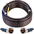 WilsonPro 100 ft. Wilson-400 Ultra Low-Loss Cable - 100 ft Coaxial Antenna Cable for Antenna - First End: 1 x N-Type Antenna - Male - Second End: 1 x N-Type Antenna - Male - Black