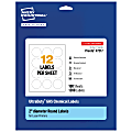 Avery® Ultra Duty® Permanent GHS Chemical Labels, 97217-WMU100, Round, 2" Diameter, White, Pack Of 1,200 1 thumbnail image
