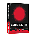 Astrobrights® Color Multi-Use Printer & Copy Paper, 1 Ream, Re-Entry Red, Letter (8.5" x 11"), 500 Sheets Per Ream, 24 Lb, 94 Brightness 1 thumbnail image