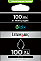 Lexmark™ 100XL Black High-Yield Ink Cartridges, Pack Of 2, 14N0683 1 thumbnail image