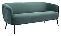 Zuo Modern Karan Polyester Sofa, 28-3/4"H x 70-1/8"W x 31-1/2"D, Green