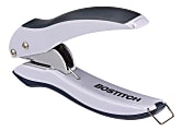 Bostitch® EZ Squeeze™ One-Hole Punch, 10 Sheet Capacity, Black/Gray