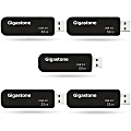 Dane-Elec Gigastone USB 3.0 Flash Drives, 32GB, Black, Set Of 5 Flash Drives 1 thumbnail image