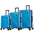 DUKAP Zahav ABS Expandable Rolling Luggage Set, Teal, Set Of 3 Pieces 1 thumbnail image
