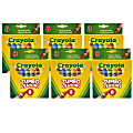 Crayola® Jumbo Crayons, 5", Assorted Colors, 8 Crayons Per Box, Set Of 6 Boxes
