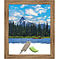 Amanti Art Owl Brown Wood Picture Frame, 24" x 28", Matted For 20" x 24"