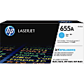 HP 655A Cyan Toner Cartridge, CF451A