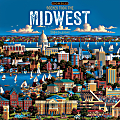 2024 TF Publishing Scenic Wall Calendar, 12" x 12", Midwest, January To December