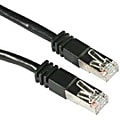 C2G-7ft Cat5e Molded Shielded (STP) Network Patch Cable - Black - Category 5e for Network Device - RJ-45 Male - RJ-45 Male - Shielded - 7ft - Black