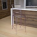 Flash Furniture Ghost Counter Stool, Clear