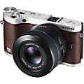 Samsung NX300 20.3 Megapixel Mirrorless Camera - 45 mm - Brown 1 thumbnail image