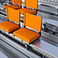 Flash Furniture Grandstand Comfort Seats, Orange/Black, Set Of 2 Seats