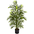 Nearly Natural Areca Palm 42”H UV Resistant Indoor/Outdoor Plastic Tree With Pot, 42”H x 28”W x 28”D, Green 1 thumbnail image