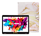 Linsay Octa Core Tablet, 10.1”, 4GB Memory, 128GB Storage, Android 13, With Pink Glaze Marble Case 1 thumbnail image